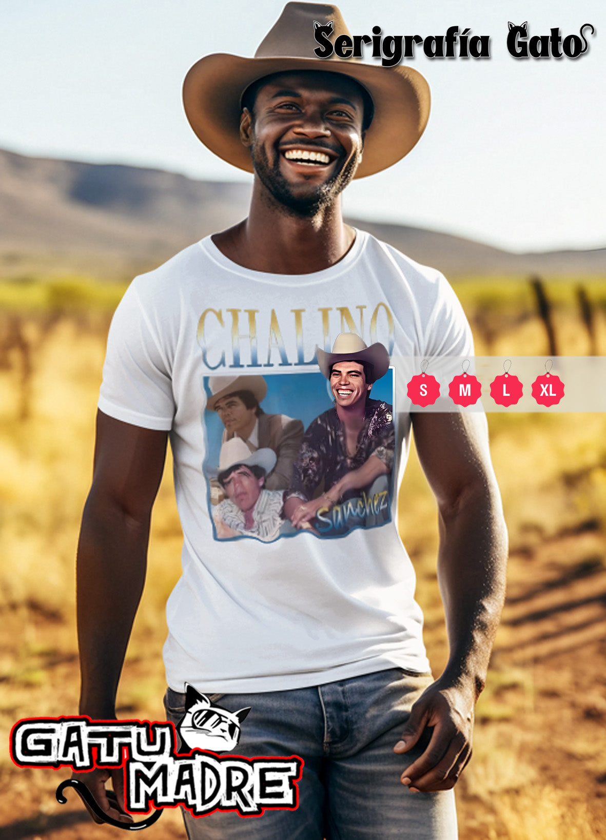 Playera Chalino Sanchez Rey del Corrido